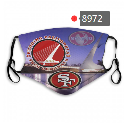 2020 NFL San Francisco 49ers #8 Dust mask with filter